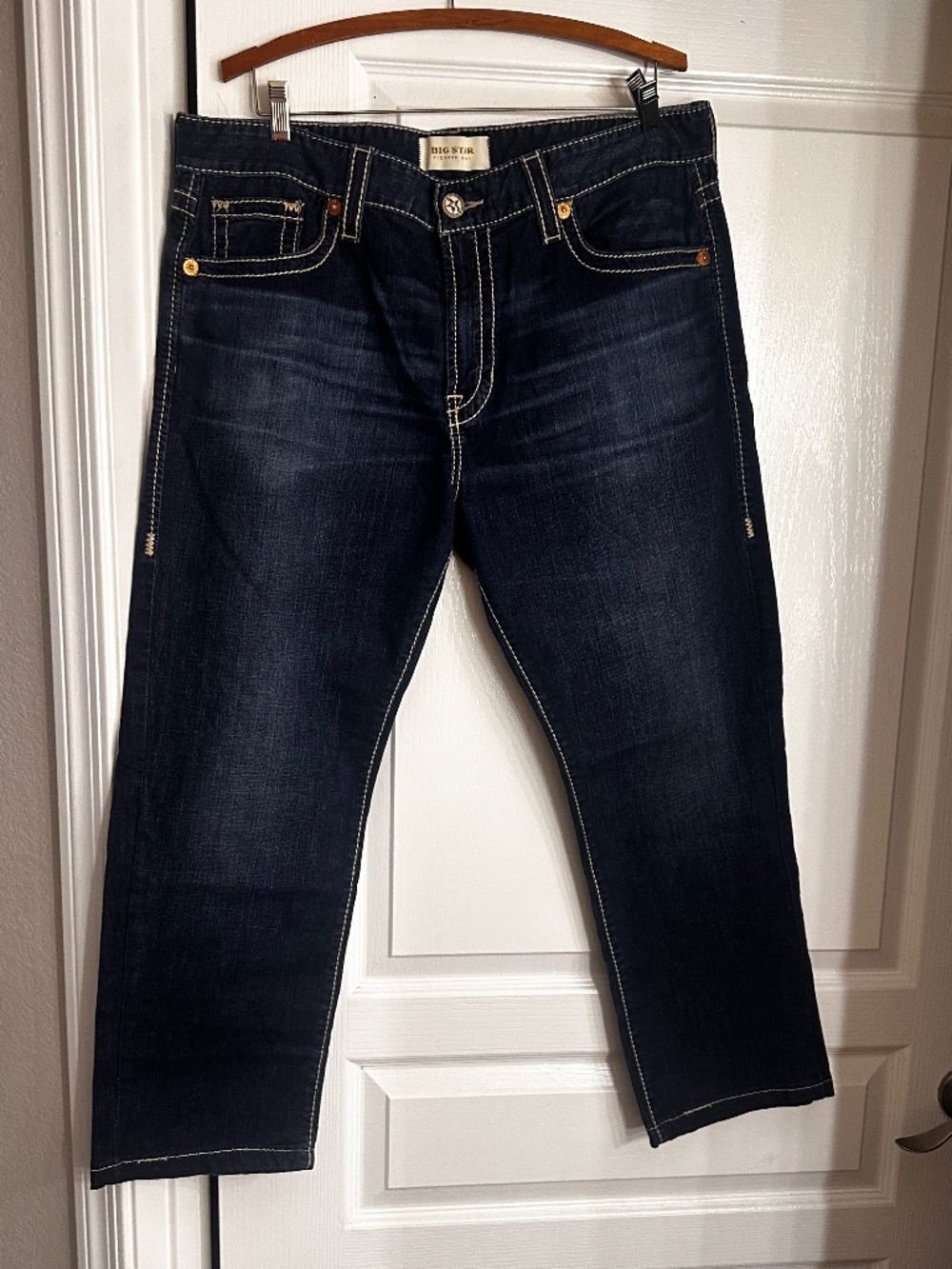 Vintage Big Star denim jeans with white stitching